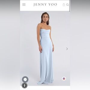 Jenny Yoo Light Blue Bridesmaids Dress